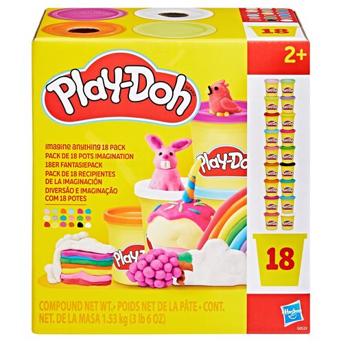 Pâte à Modeler Play-Doh G05225L0 – Pack de 18 Pots Imagination - vue 1