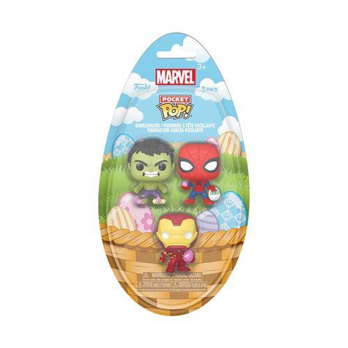 Pack de 3 figurines Funko Pop Egg Pocket Marvel Pâques  - Funko reconditionné disponible sur Fnac