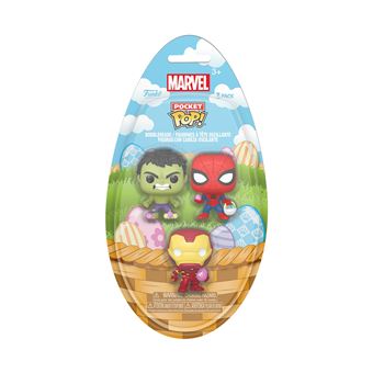 Pack de 3 figurines Funko Pop Egg Pocket Marvel Pâques - 1