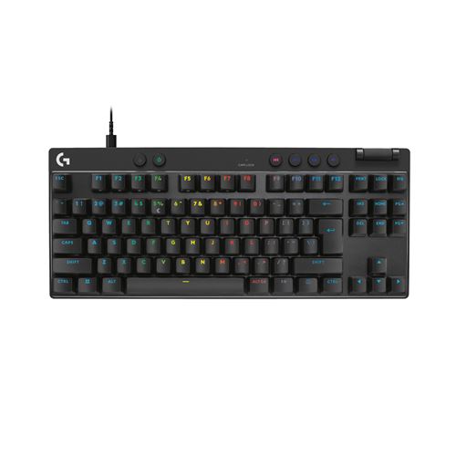 Clavier gaming Qwerty filaire Logitech PRO X TKL Rapid Noir