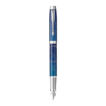 PARKER IM Premium Submerge, Stylo plume, Dégradé de bleu, plume moyenne, encre bleue, Coffret cadeau