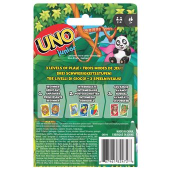 Jeu de cartes Mattel UNO Junior