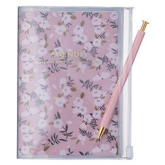 Agenda scolaire Mark's Flower 2022 2023 A6 Rose