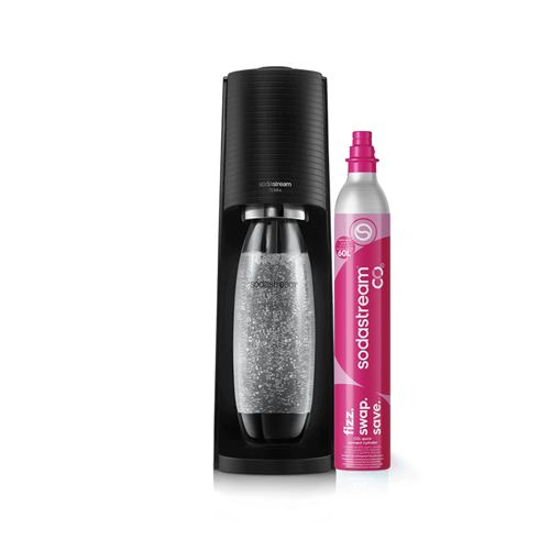 Acheter Pack Machine à soda et eau gazeuse Sodastream Terra Noir avec 1 cylindre État correct - 41,99 € Pack Machine à soda et eau gazeuse Sodastream Terra Noir avec 1 cylindre État correct - SodaStream reconditionné disponible sur Fnac