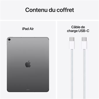 Apple iPad Air 13" Puce M3 1 To Go 5G 7ème génération 2025 Gris sidéral