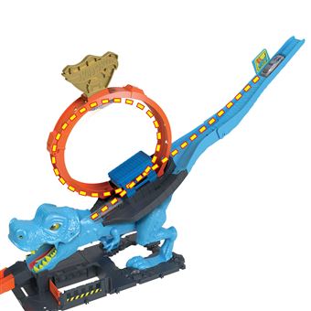 Circuit et véhicule Hot Wheels City L’Attaque du T-Rex Coffret looping