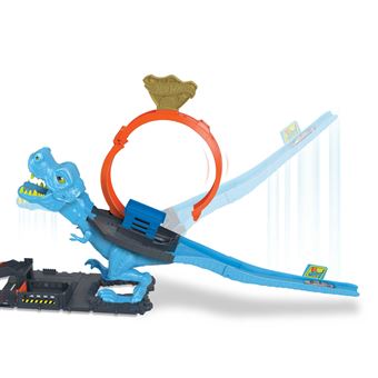 Circuit et véhicule Hot Wheels City L’Attaque du T-Rex Coffret looping