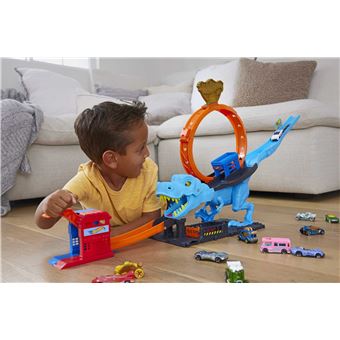 Circuit et véhicule Hot Wheels City L'Attaque du T-Rex Coffret looping - Autre circuits et véhicules - Achat & prix