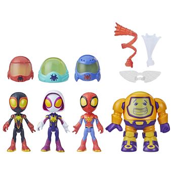 Multipack 4 figurines Spidey And His Amazing Friends avec accessoires