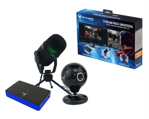 Pack d’accessoires de capture vidéo et audio Subsonic Pro Gaming Stream Pack Universal