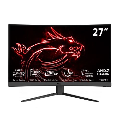 Gaming Scherm MSI Optix G27C4 27 LED Gebogen Zwart