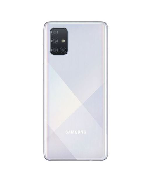 Coque en silicone Samsung Argent pour Galaxy A71