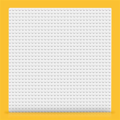 LEGO LEGO Plaque en forme de coeur grande - Couleur : blanc