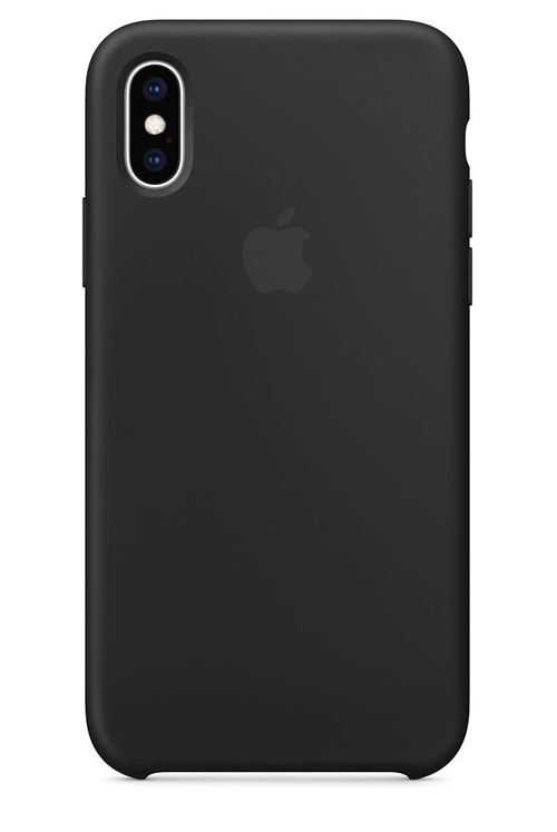 coque iphone xs noir silicone