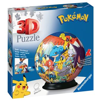 Puzzle 3D Rond Ravensburger Pokémon 72 pièces