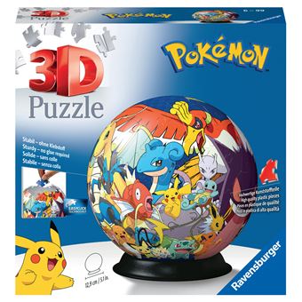 Puzzle 3D Rond Ravensburger Pokémon 72 pièces