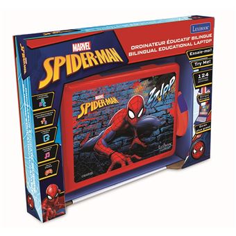 Réveil avec veilleuse en 3d design spiderman rouge Lexibook