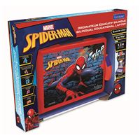 Ordinateur éducatif Lexibook Spider-Man bilingue avec 124 activités