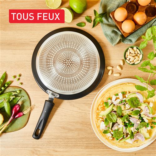 Poêle à Crêpes Tefal So Expert 25 Cm - Tous Feux Induction - Revêtement Titanium