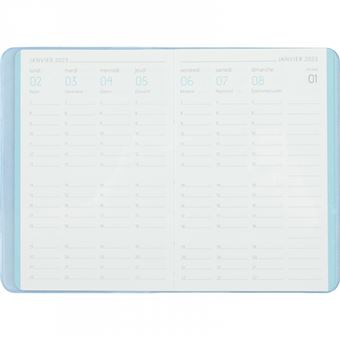 Mini Agenda Semainier 2026 COLORNOTE – 7,5x10,5 Cm, Couverture PU Souple, Grille Internationale, Couleur Orange