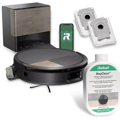 iRobot Robotstofzuiger Roomba Max 706 Combo+ AutoWash Zwart