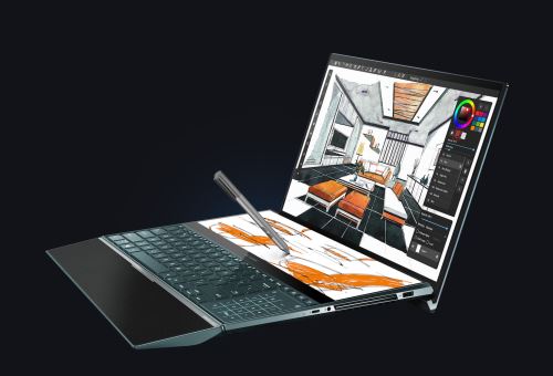 Asus dévoile un ordinateur portable à double écran avec clavier amovible et  moniteur OLED pliable