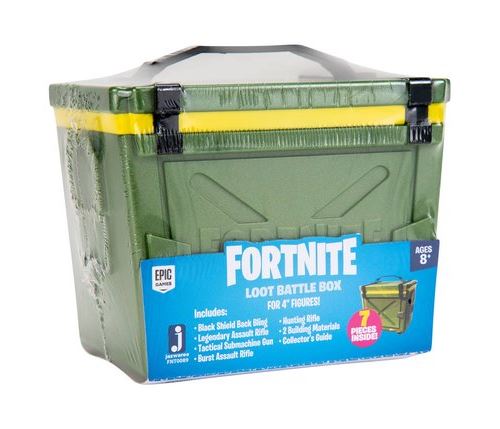 Coffre à butin Fortnite avec armes, munitions et accessoires pour figurines Modèle aléatoire