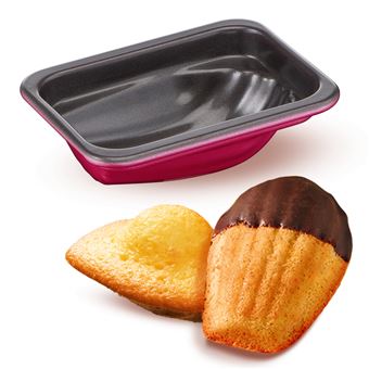 Set de 3 moules à madeleines Tefal Creabake J3079904 Rose