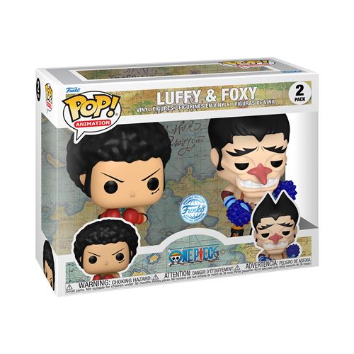 Acheter Pack 2 Figurines Funko Pop Animation One Piece Luffy & Foxy with Chase Modèle aléatoire Exclusivité Fnac - 17,99 € Pack 2 Figurines Funko Pop Animation One Piece Luffy & Foxy with Chase Modèle aléatoire Exclusivité Fnac - reconditionné disponible sur Fnac