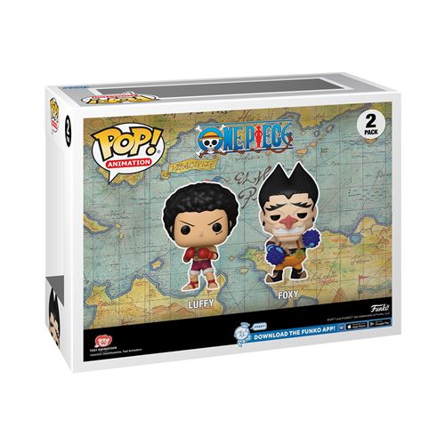 Pack 2 Funko Pop! One Piece – Luffy & Foxy Con Possibilità Chase (modello Casuale)