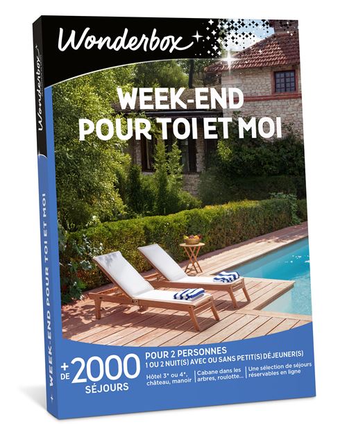 Coffret cadeau Wonderbox Week end pour toi et moi Edition 2025