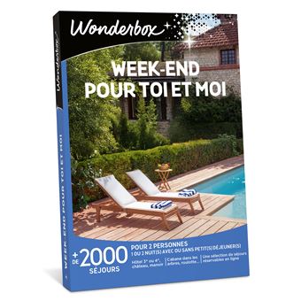 Coffret cadeau Wonderbox Week-end pour toi et moi Edition 2025 ...