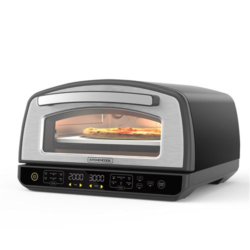 Four à pizza KitchenCook K-Pizza 2000W Gris