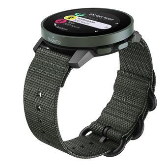 Suunto 9 Peak Pro - Polyamide renforcé de fibres de verre - montre de sport avec sangle - taille du poignet : 125-200 mm - affichage 1.2" - Bluetooth - 64 g - vert forêt