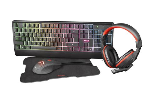 Pack de jeu 4 en 1 Trust Ziva Noir