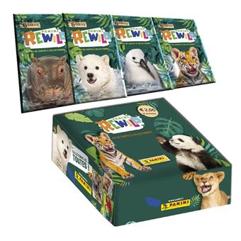 Jeu de cartes Panini Rewild Trading Cards Boîte de 24 pochettes