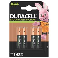 DURACELL CEF14 - Chargeur pour piles rechargeables AA/AAA - 2 piles AA 1300  mAh et 2 piles AAA 750 mAh inclues Pas Cher