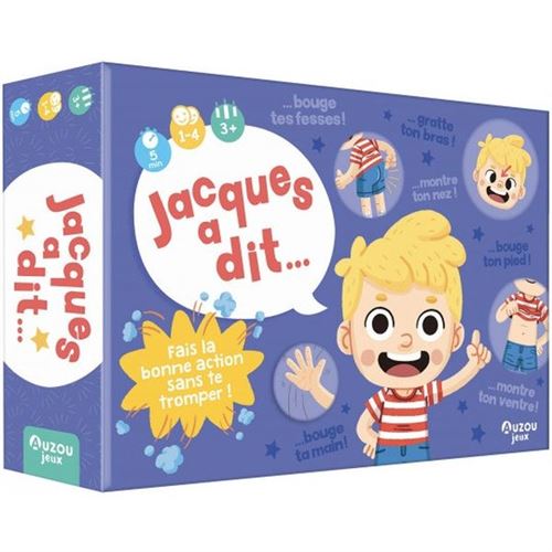 Jeu de société Auzou P'tit jeu de Jacques a dit NE État correct - alternatives disponibles sur Dero Jeu de société Auzou P'tit jeu de Jacques a dit NE État correct - N/A reconditionné (offre indisponible)