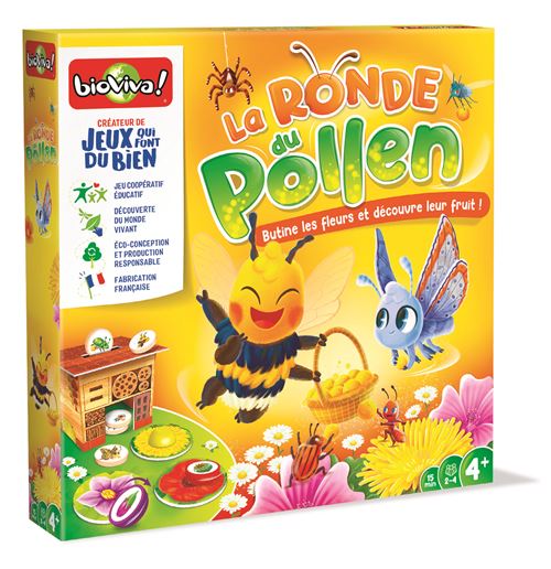 Jeu pour découvrir la nature Bioviva La ronde du Pollen