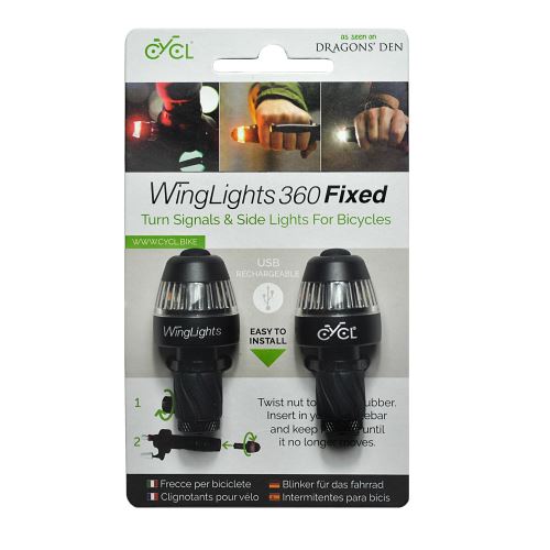Clignotants et Feux de position Vélo Toad Winglights 360 Fixed Cycl