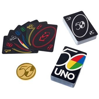 Jeu de cartes Mattel Uno 50ème Premium