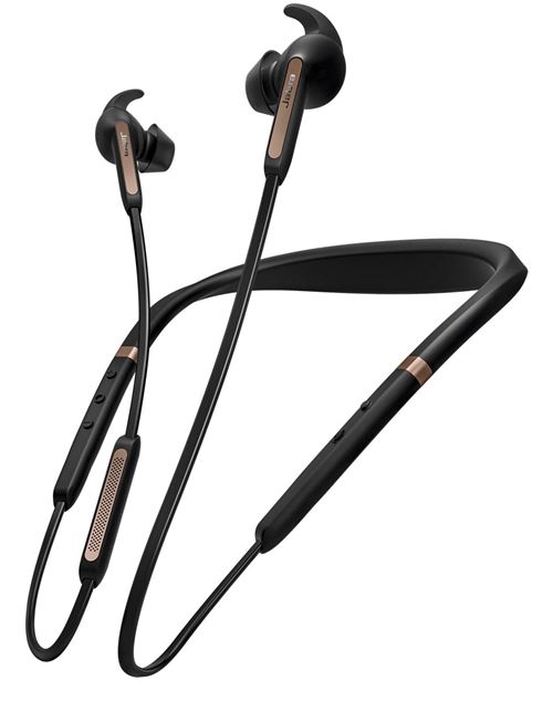 Jabra Elite 65e Draadloze Oortelefoons Zwart en Leer