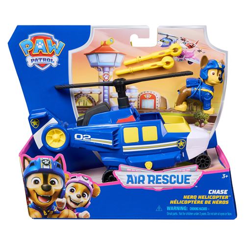 Véhicule avec Figurine Chase Paw Patrol Pat’Patrouille Air Rescue