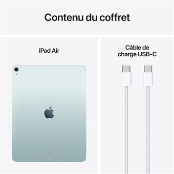 Apple iPad Air 13" Puce M3 1 To 5G 7ème génération 2025 Bleu