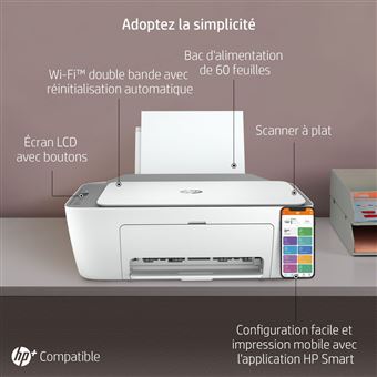Imprimante Tout-en-un HP DeskJet 3760 - Éligible à Instant Ink