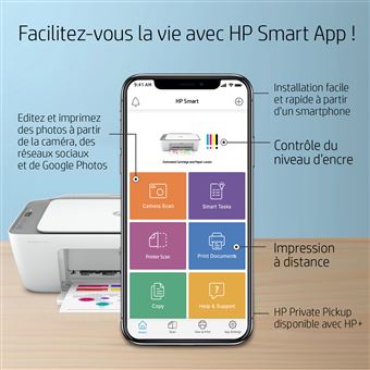 Imprimante multifonction HP Deskjet 2720e Eligible à Instant ink