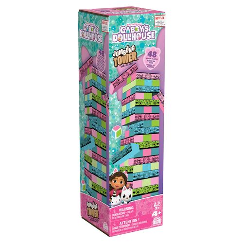 Spin Master Games Jeu D'adresse Tour Jenga Gabby Et La Maison Magique