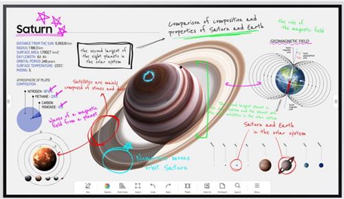 Moniteur semi pro Samsung Flip Pro WM65B 65 4K Gris et Blanc