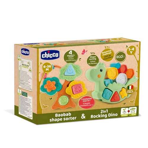 Jeu d'encastrement Chicco Bundle Eco+ Lino et Baobab