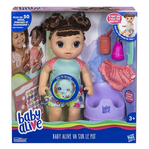 Poupée Baby Alive Va sur le pot Brunette
